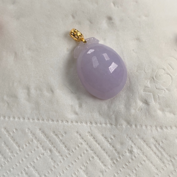 翡翠颈饰18K金镶嵌福利