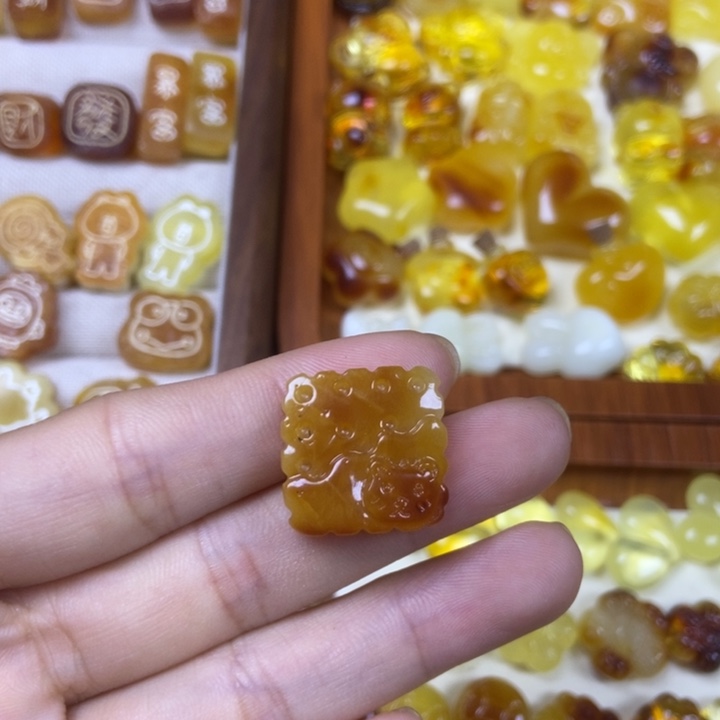 吊坠橄榄核小熊饼干41