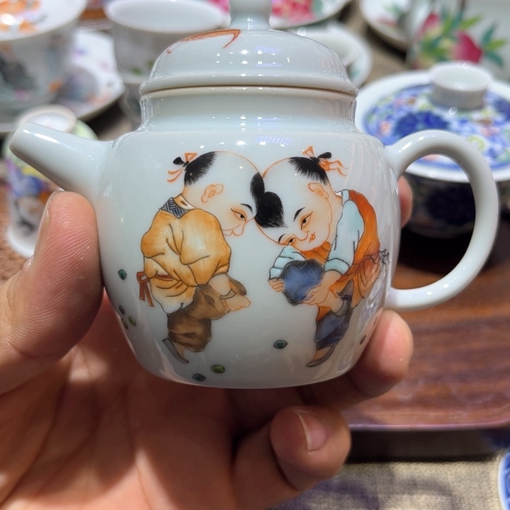 纯手绘精品盖碗杯