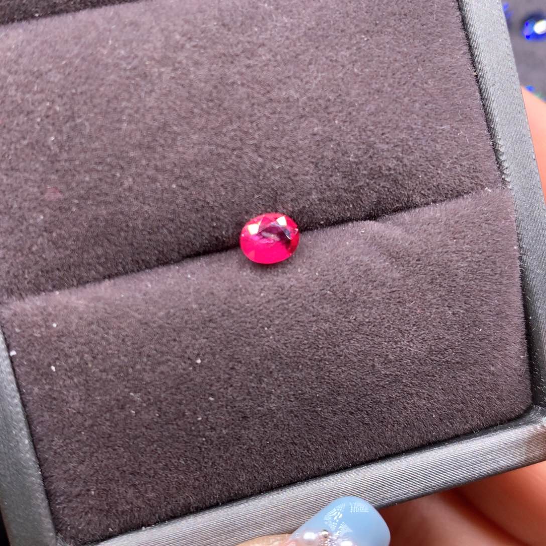 红宝石裸石未镶嵌0.85克拉缅甸红宝石