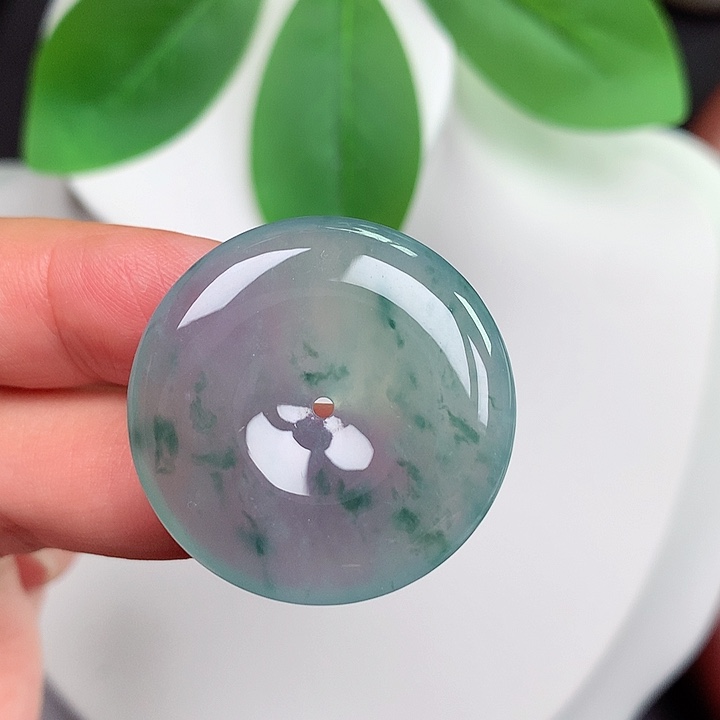 颈饰未镶嵌翡翠平安扣 29.4x5.1mm