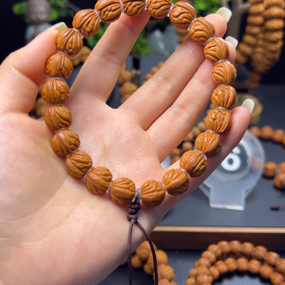 桃核手串火麒麟13手串