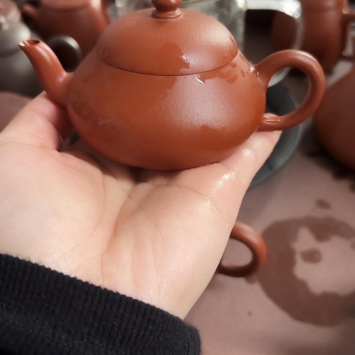 茶壶紫砂梨形、半手工制作…………