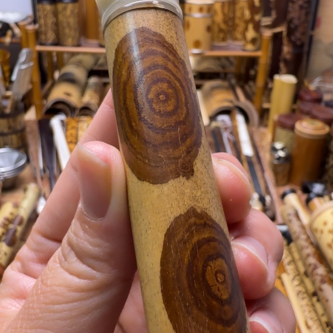 用***4老湘妃竹牙签筒大哥拍下