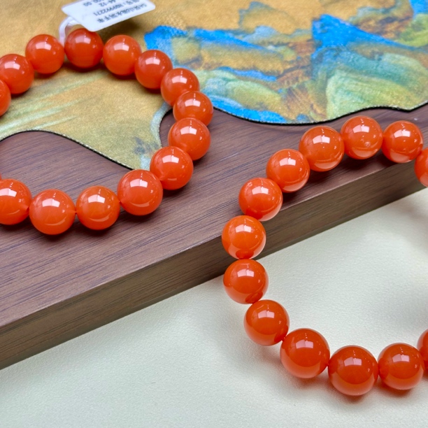 XH115南红保山滴水洞手串12mm+多样性发其一