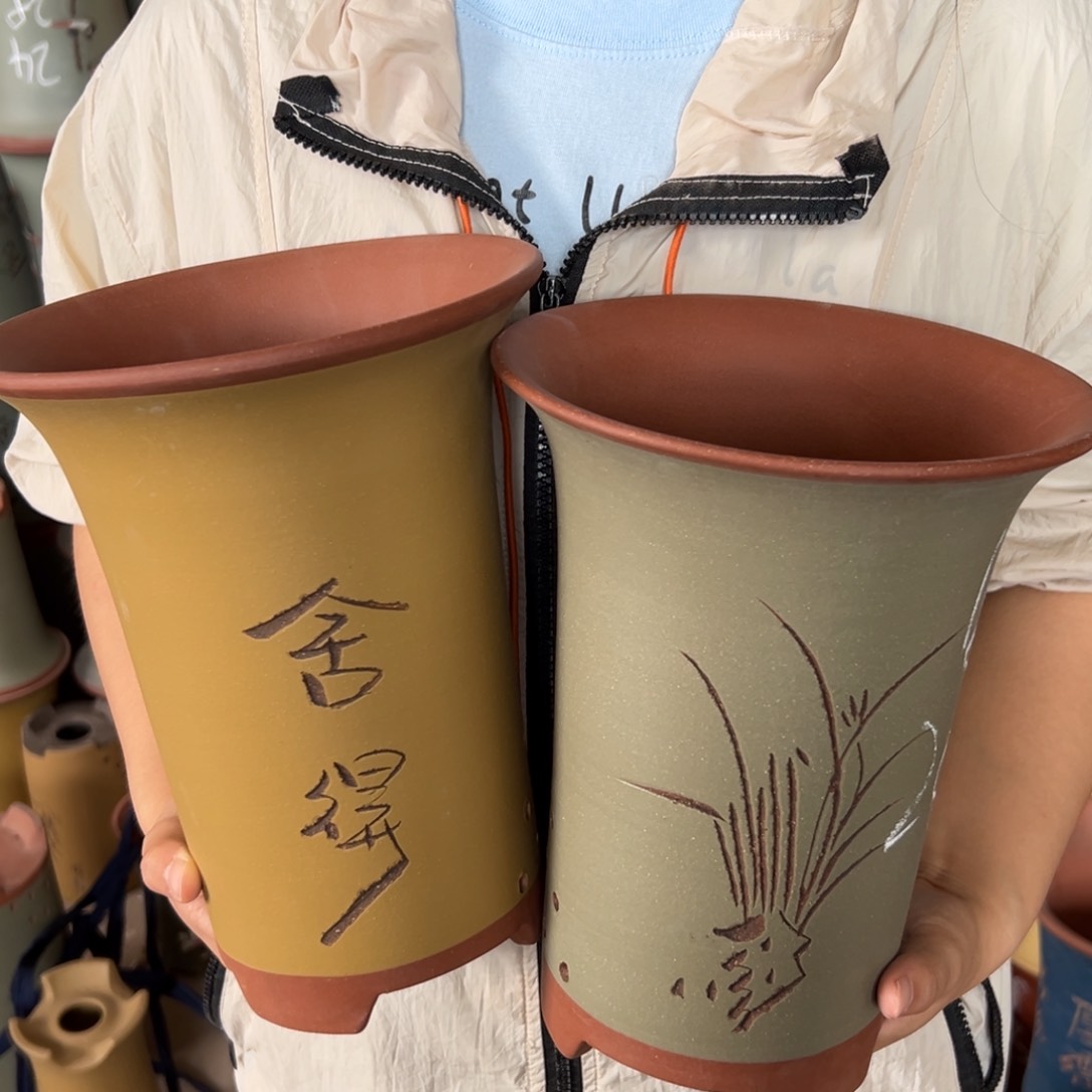 宜兴川阁紫砂花盆