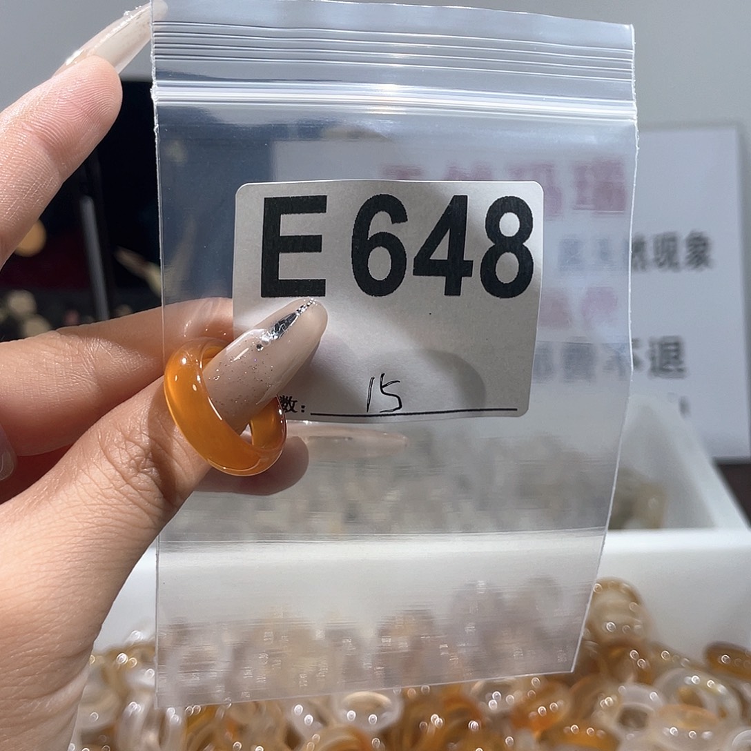 玛瑙/玉髓戒指合金648