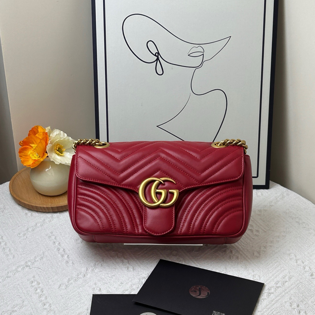 95新 GUCCI/古驰 马蒙26红金 025/17年/JW7876
