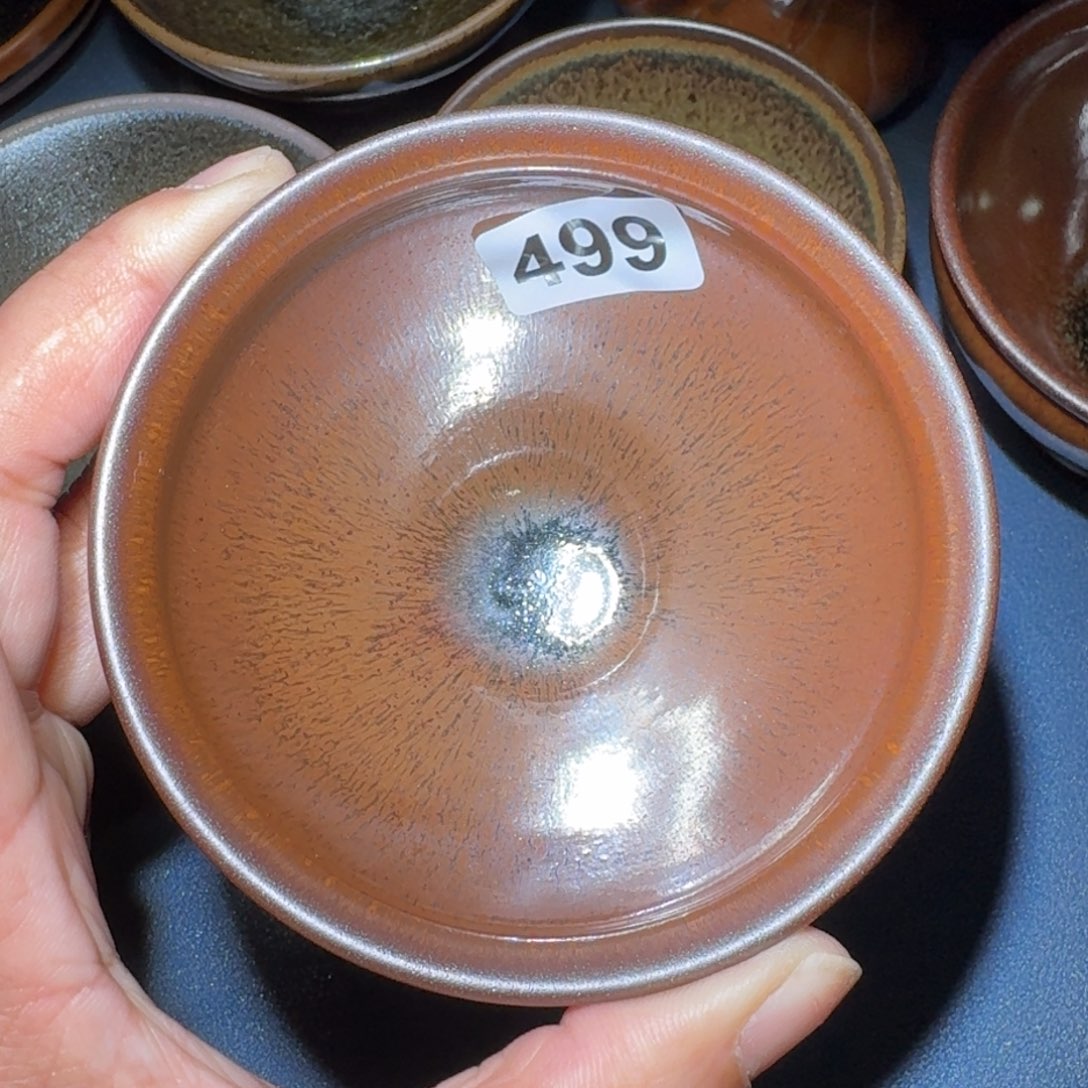 小雨茶盏，手工的柴烧