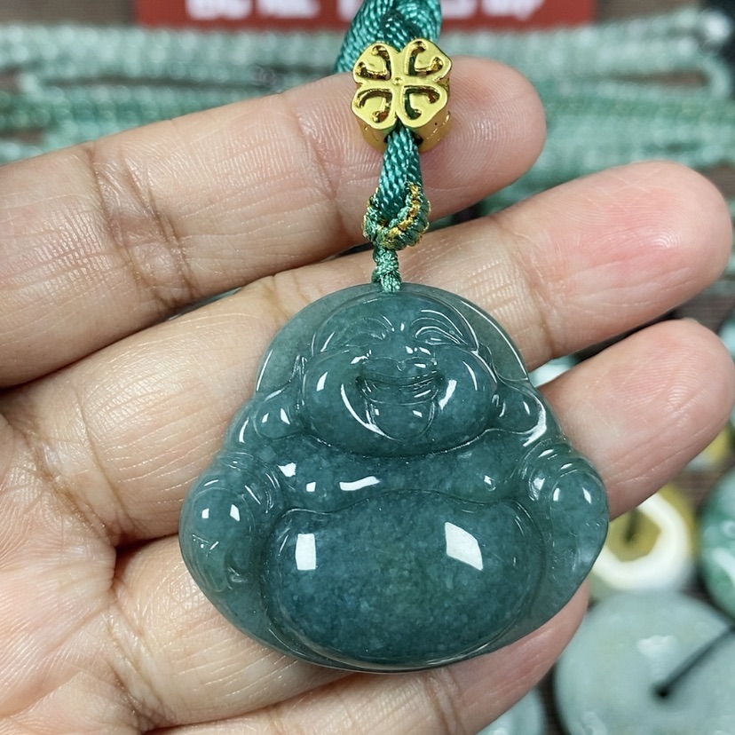 【闪购商品】翡翠颈饰未镶嵌玉吊坠翡翠玉大肚笑佛