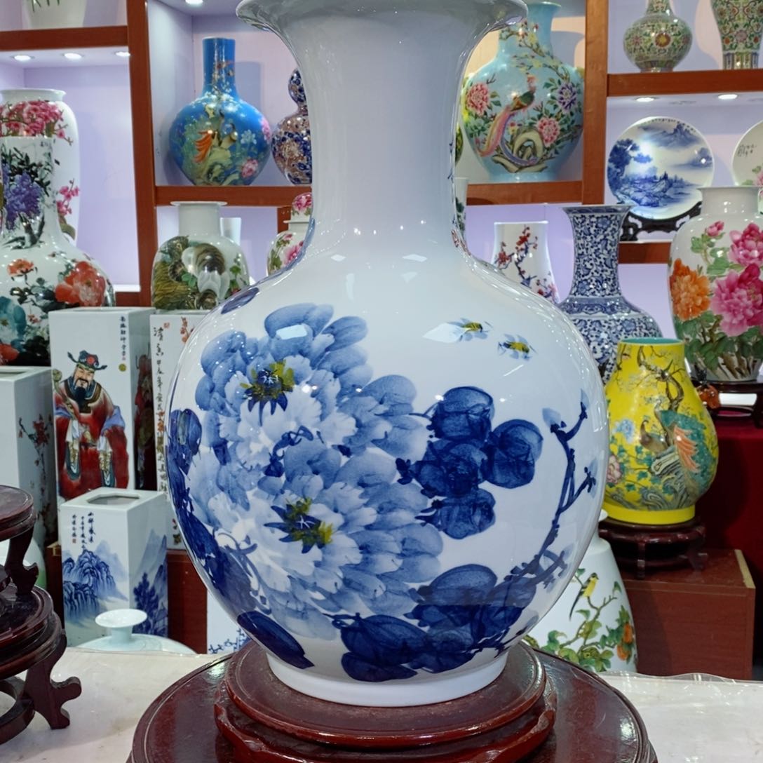 瓶景德镇陶瓷手绘