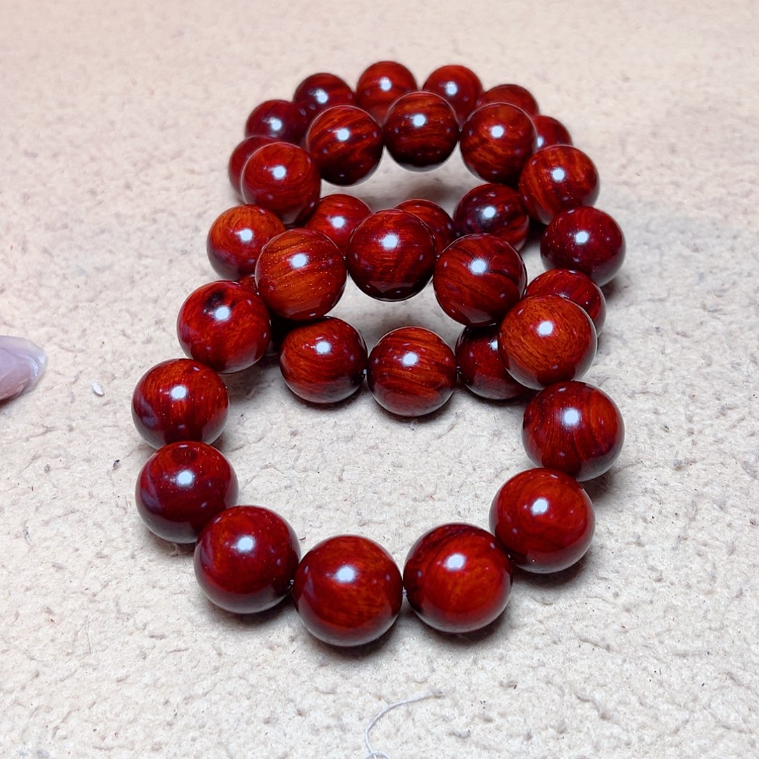 小叶紫檀手串/手链2.0瘤疤水波金星高油密一档