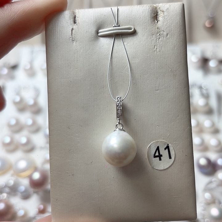 淡水珍珠颈饰银S925镶嵌