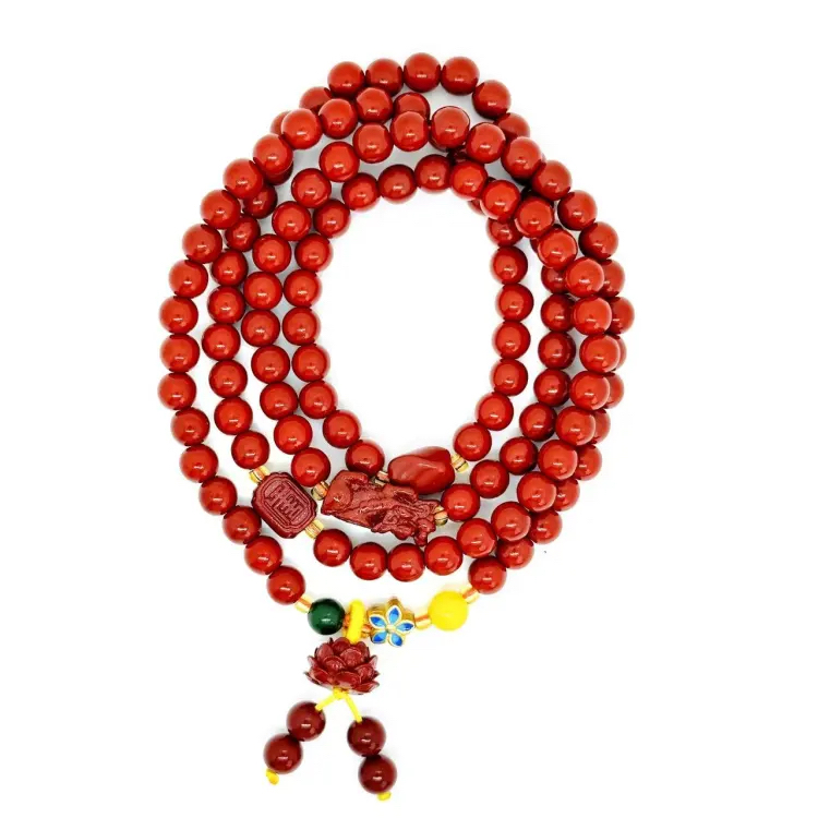 含辰砂工艺品QW430手串-（无礼盒）