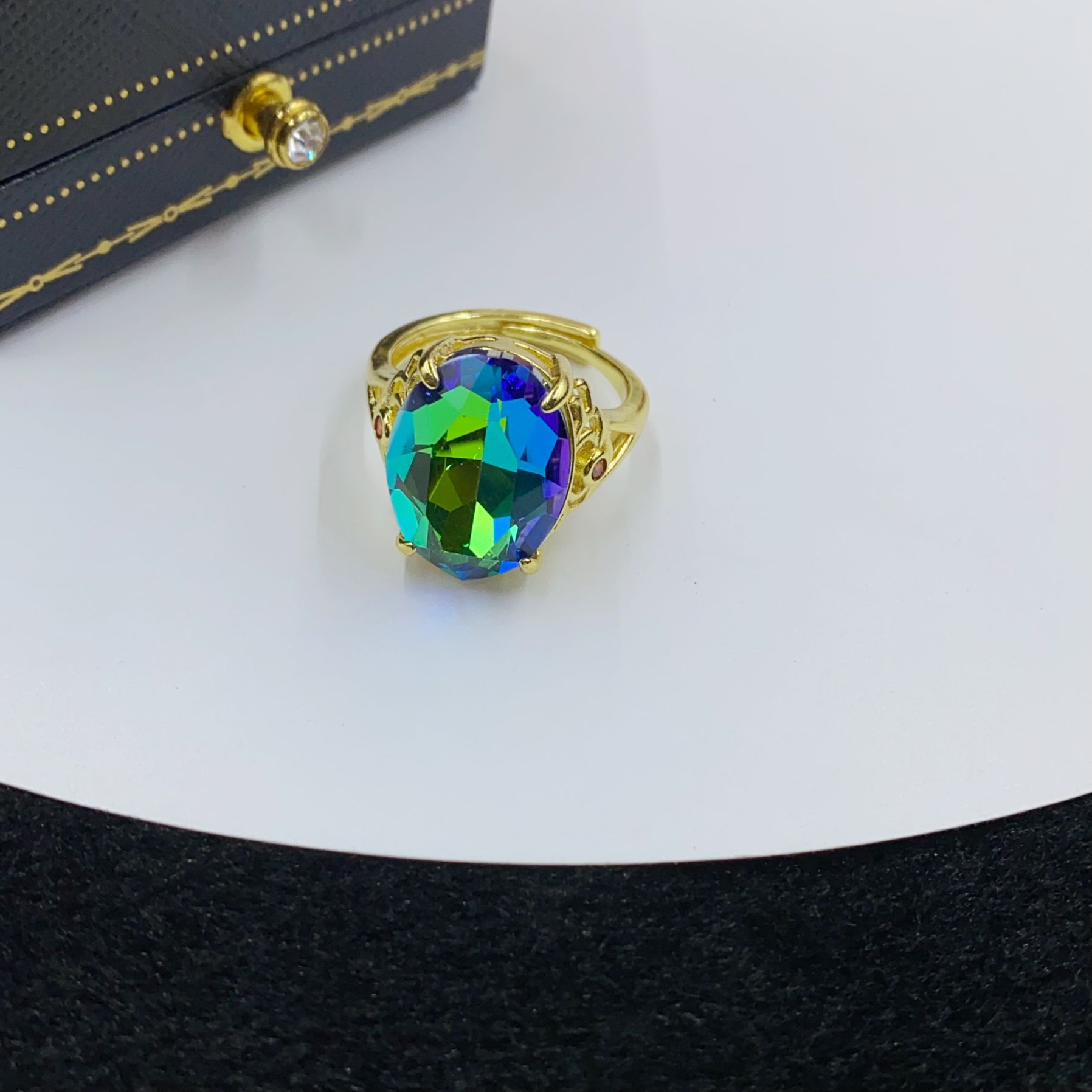 4127 炫彩开口戒指多样性发货