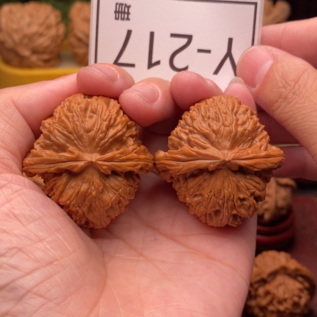 文玩核桃把件球白39