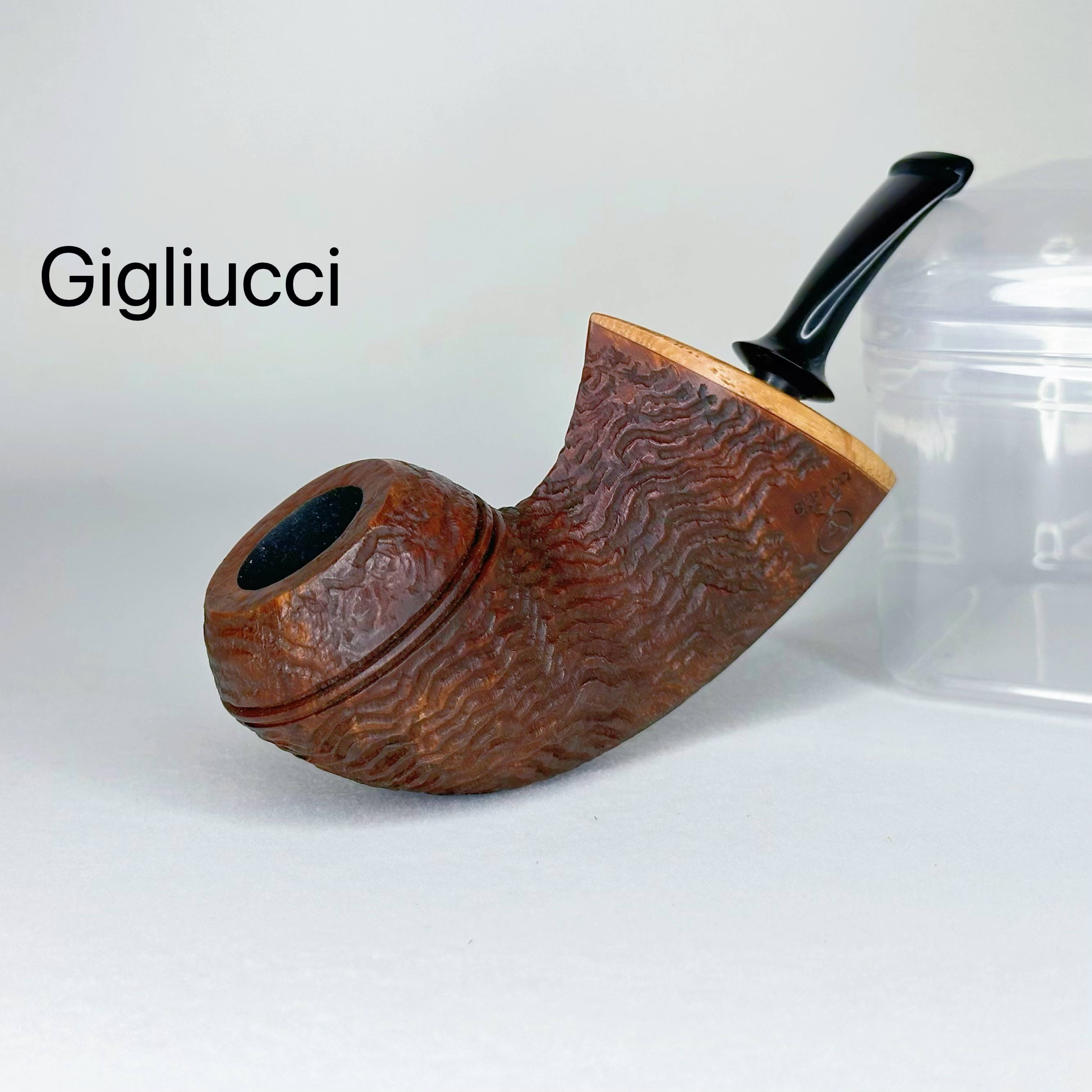 Gigliucci意大利吉柳奇雕刻牛头斗型石楠木手工烟斗石楠木烟斗
