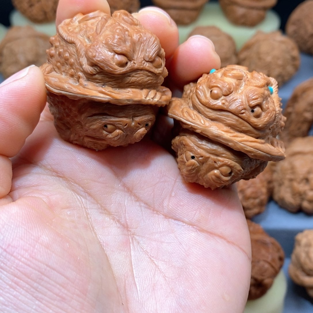 核桃手串/手链大****图金蝉蛤蟆头