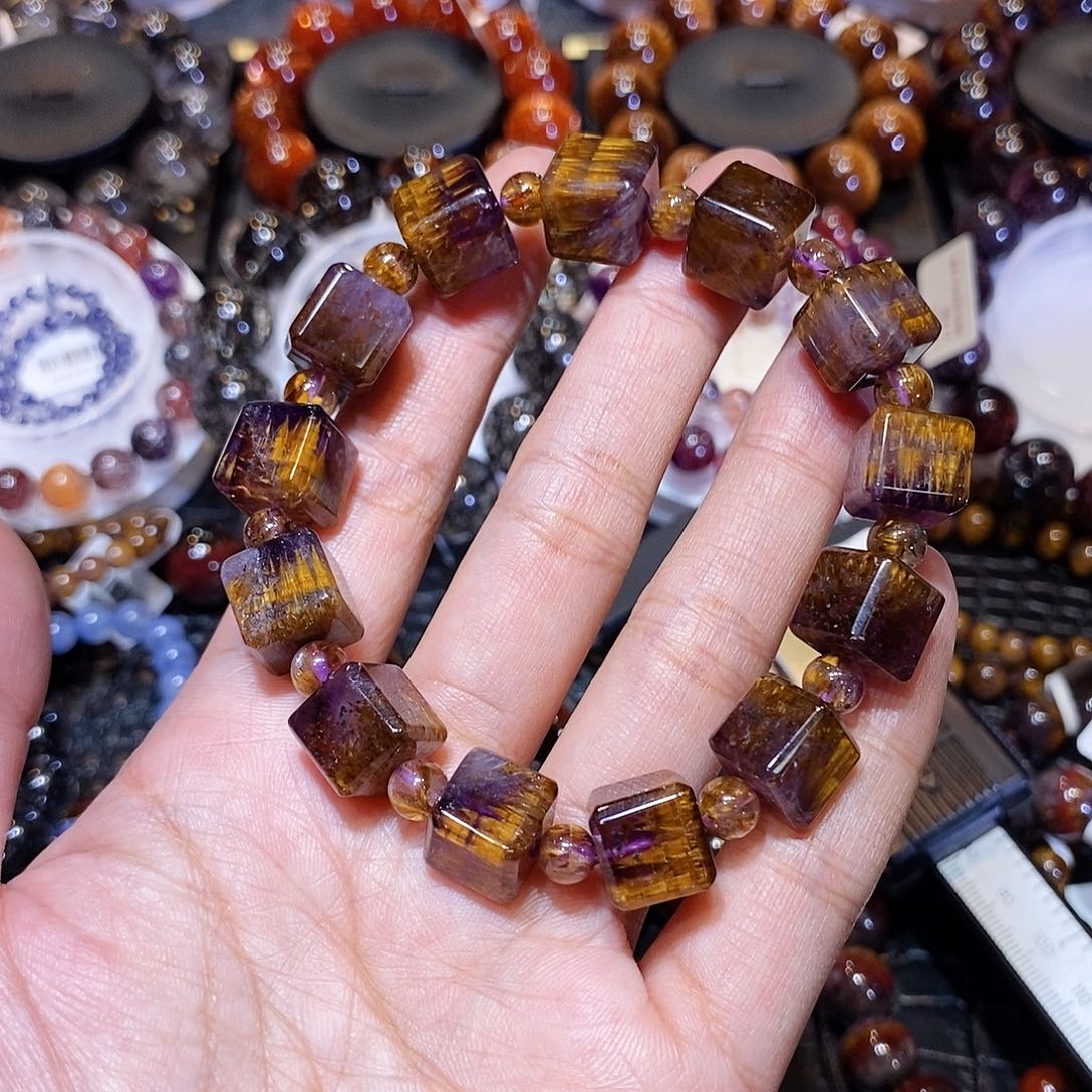 可***乐手串水晶未镶嵌方糖