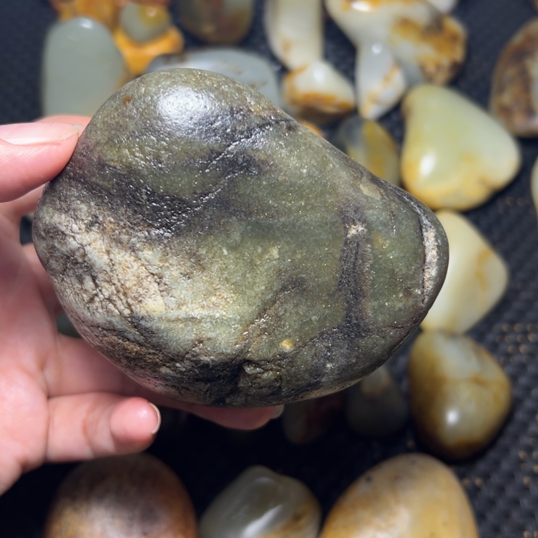 和田玉未镶嵌挂件23