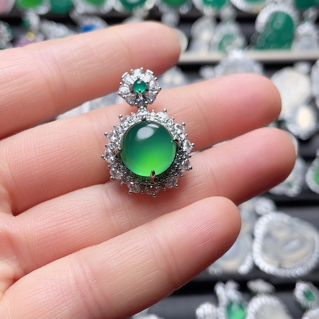 玛瑙/玉髓合金挂件