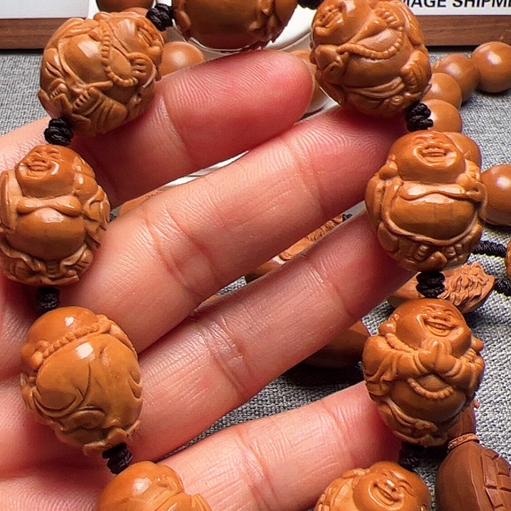 橄榄核手串/手链弥勒佛