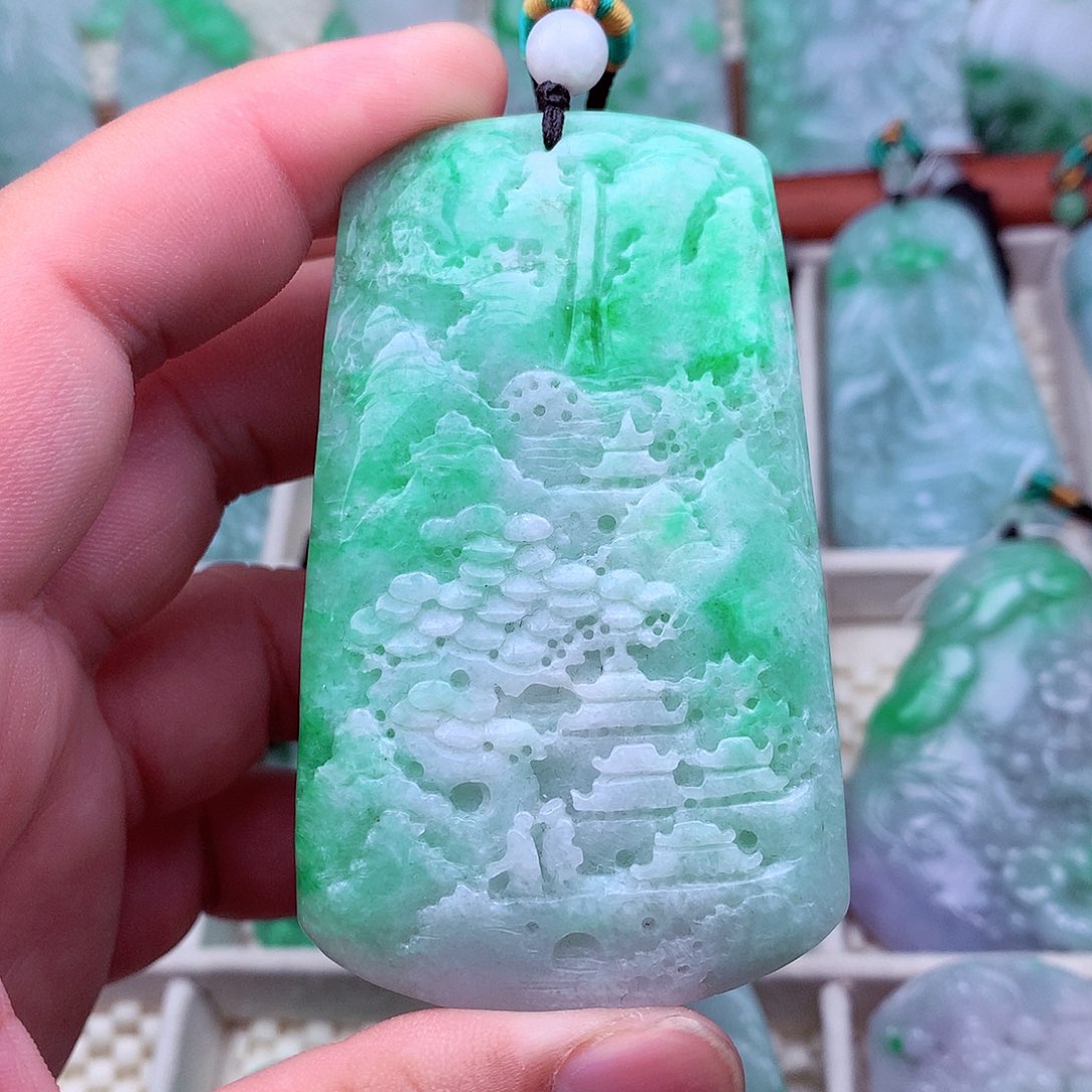 翡翠未镶嵌吊坠(不含链)