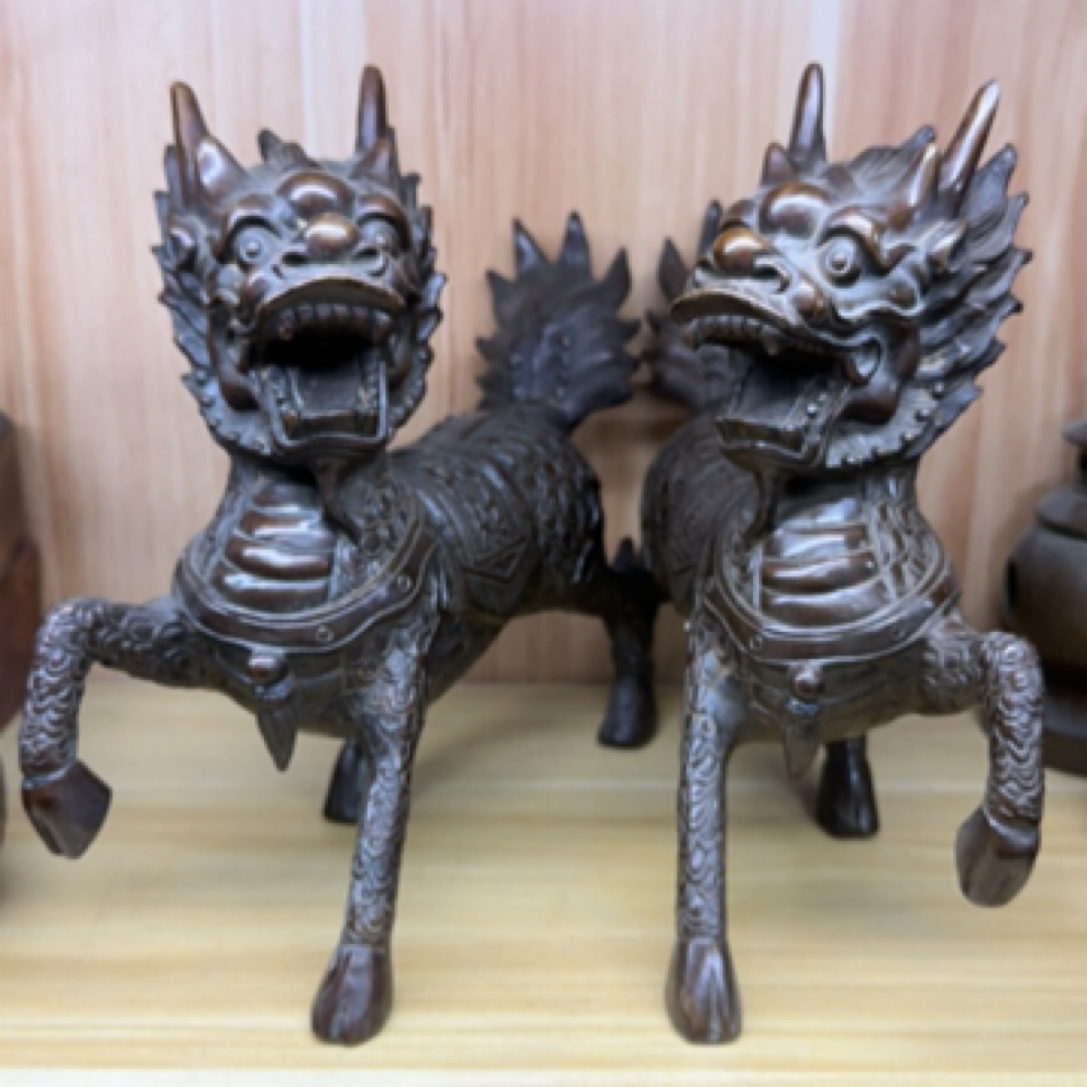 【闪购链接】铜器麒麟摆件