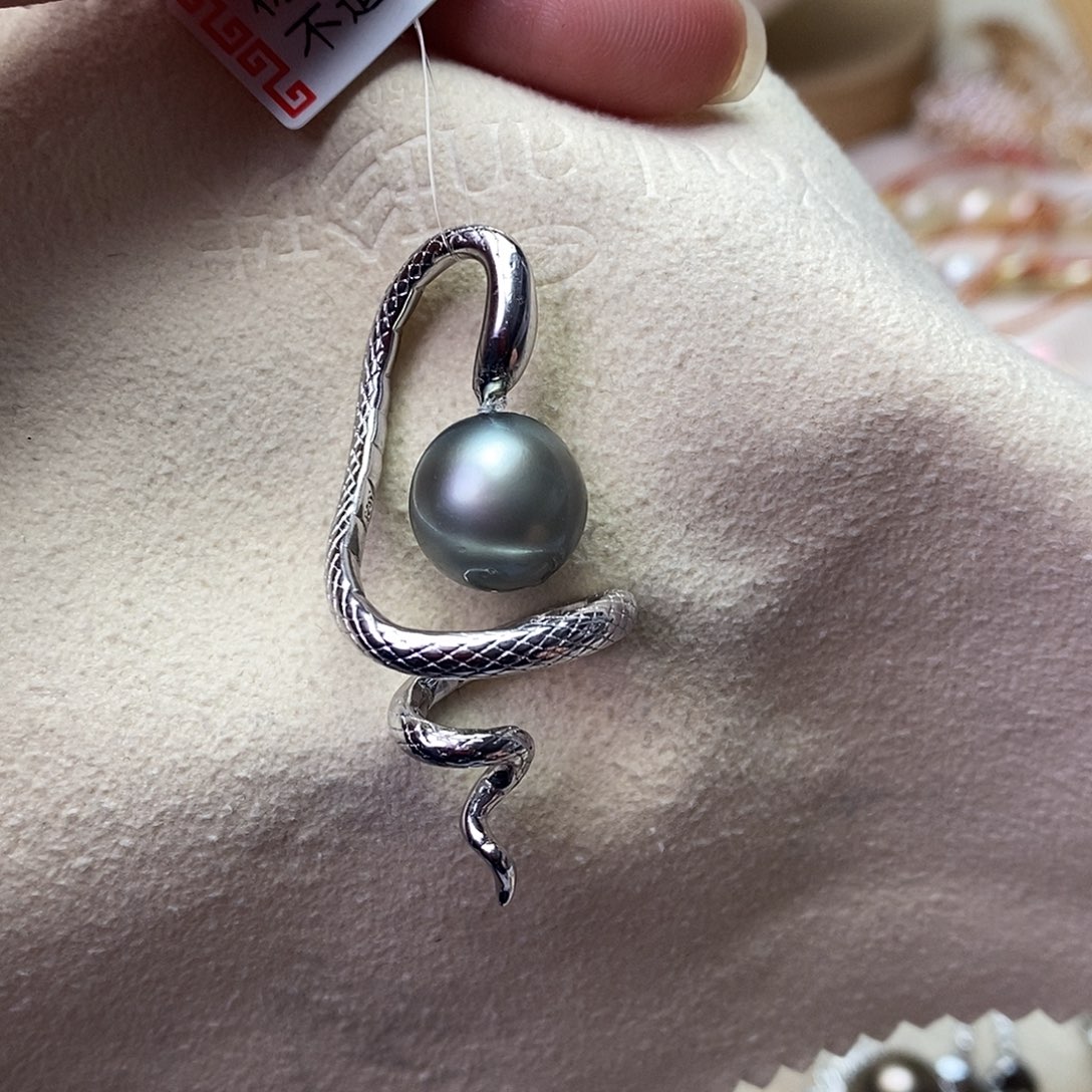 海水珍珠颈饰银S925镶嵌