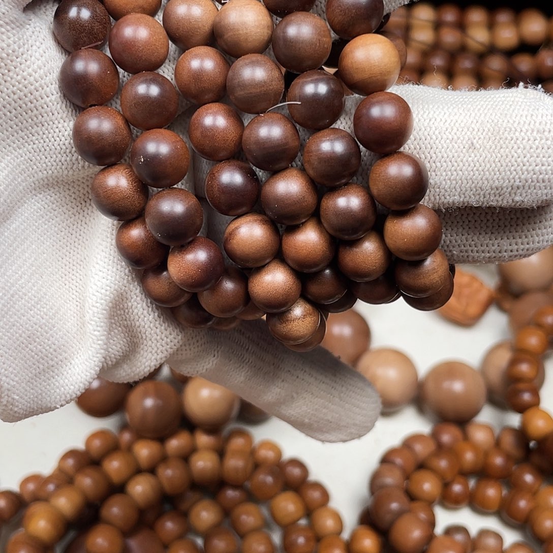 山***云檀香木手串/手链老山檀香1.0沉水