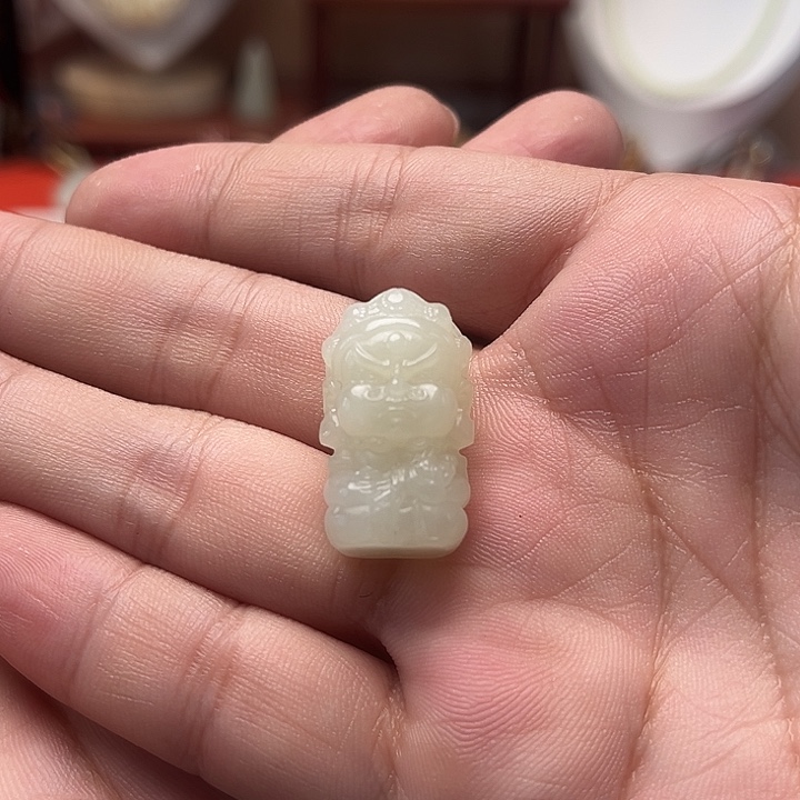 颈饰未镶嵌和田玉黄财神