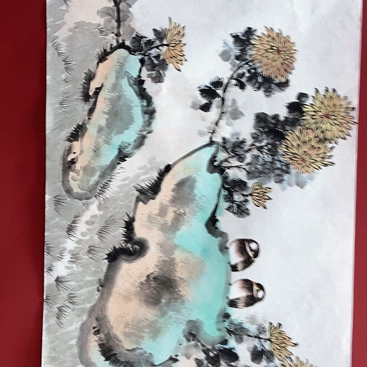 国画书画作品手绘作画