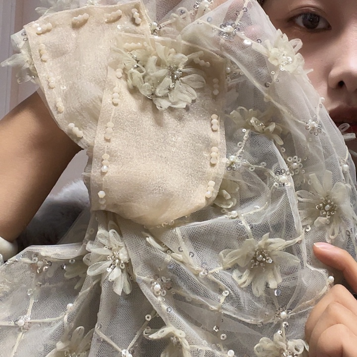 纯棉青绿色包头帽子