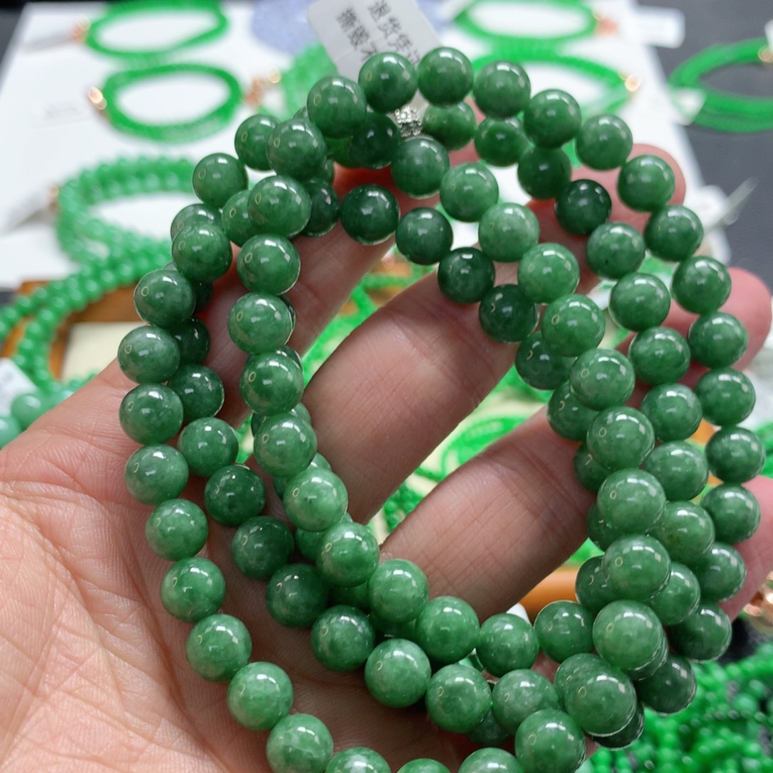 翡翠未镶嵌手链翡翠