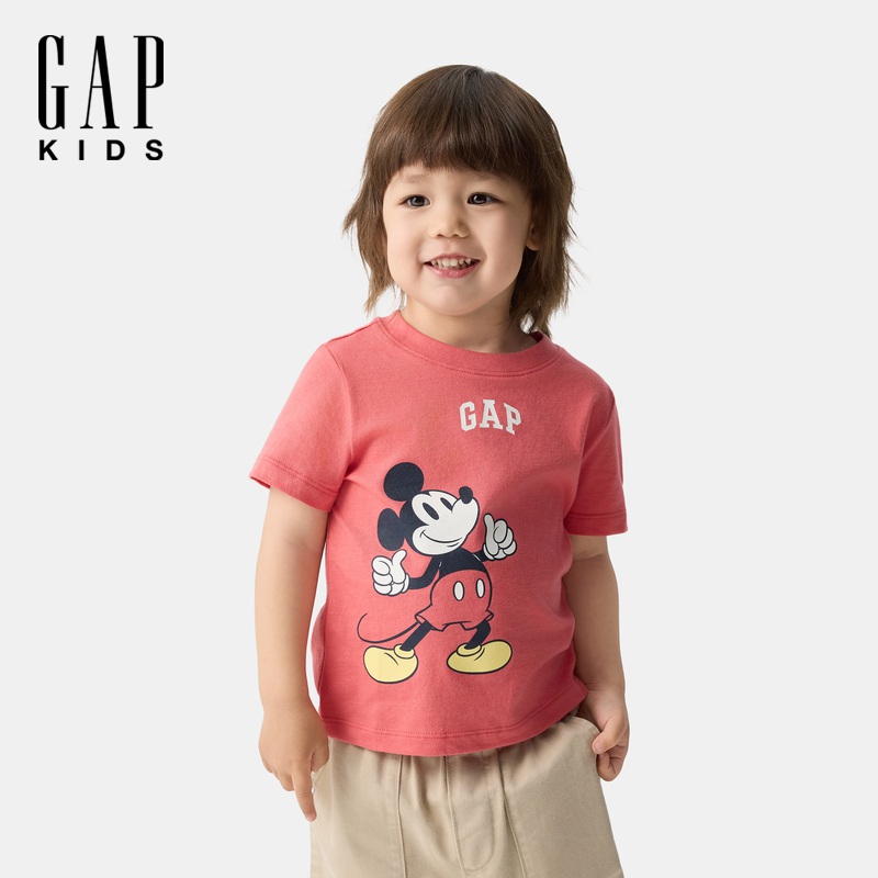 Gap迪士尼联名Gap男幼童2025春夏新款纯棉短袖宝宝T恤美版742993