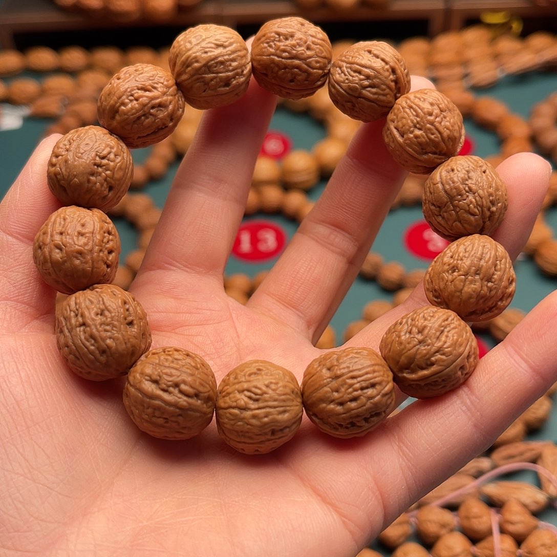 文玩核桃手串18尺寸密纹