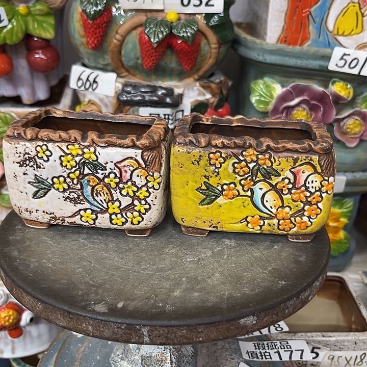 粗陶材质多肉花盆