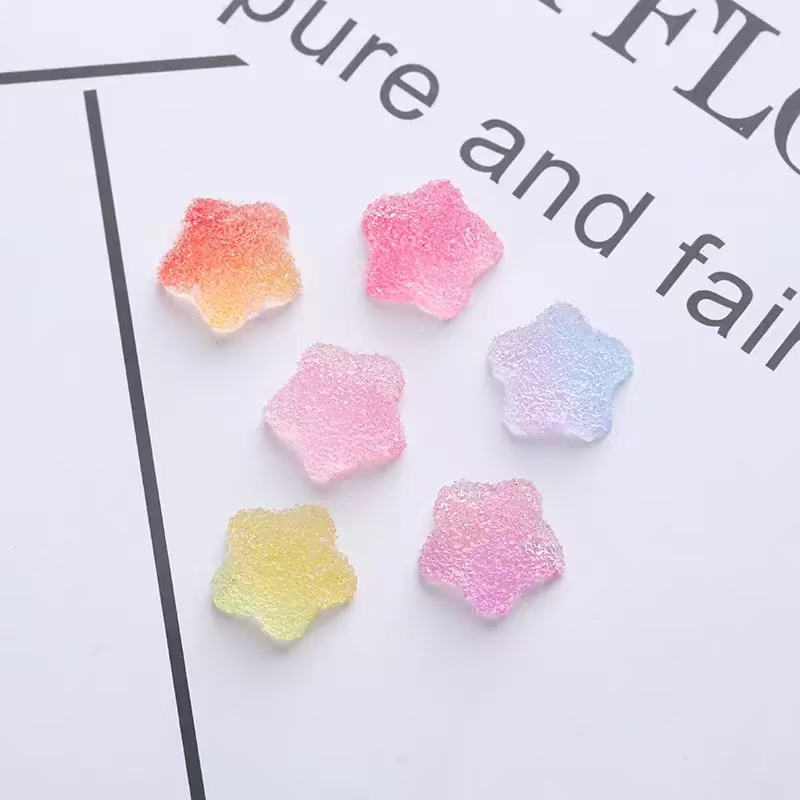 树脂配件软胶仿真卡通星星软糖DIY摆件