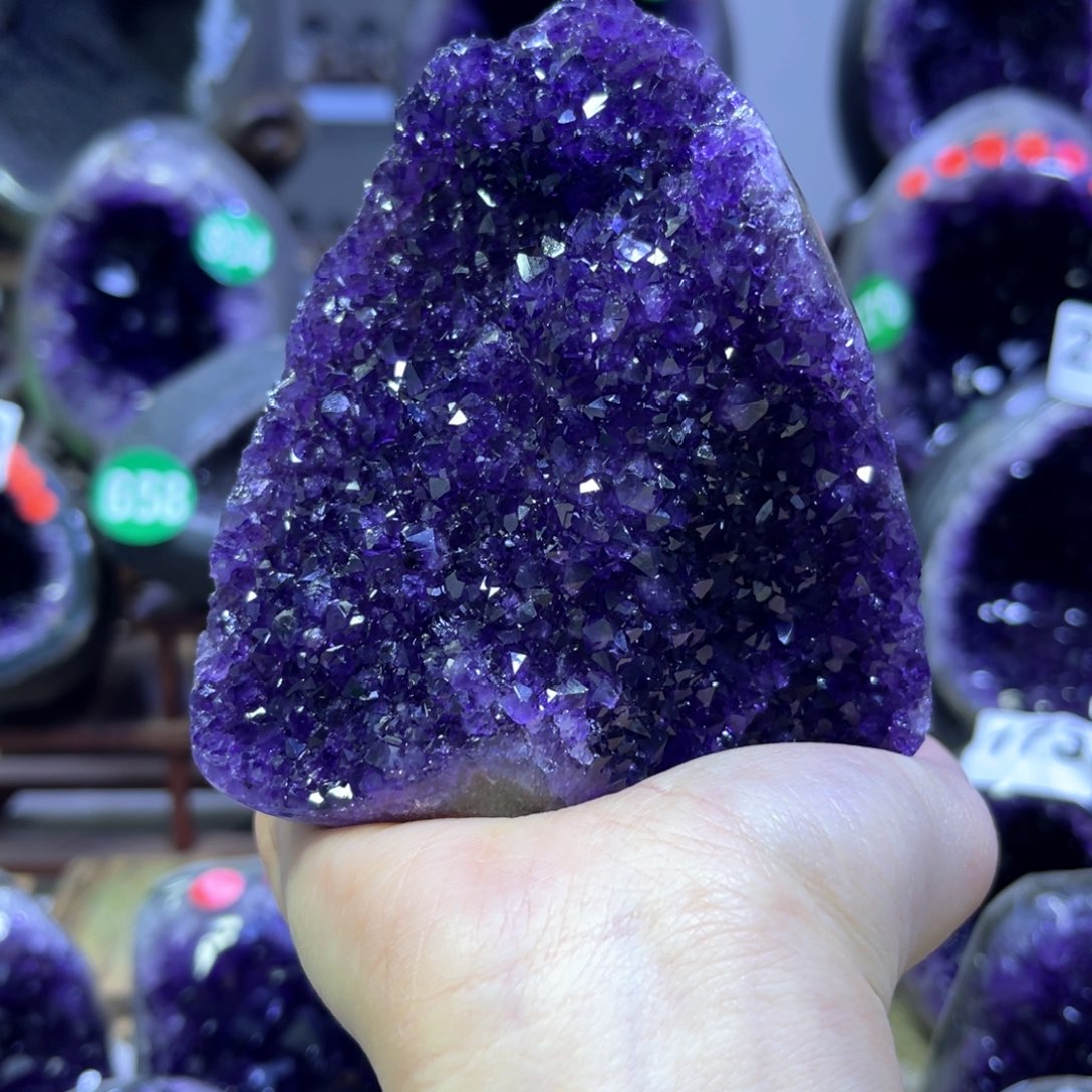 紫晶摆件未镶嵌紫水晶