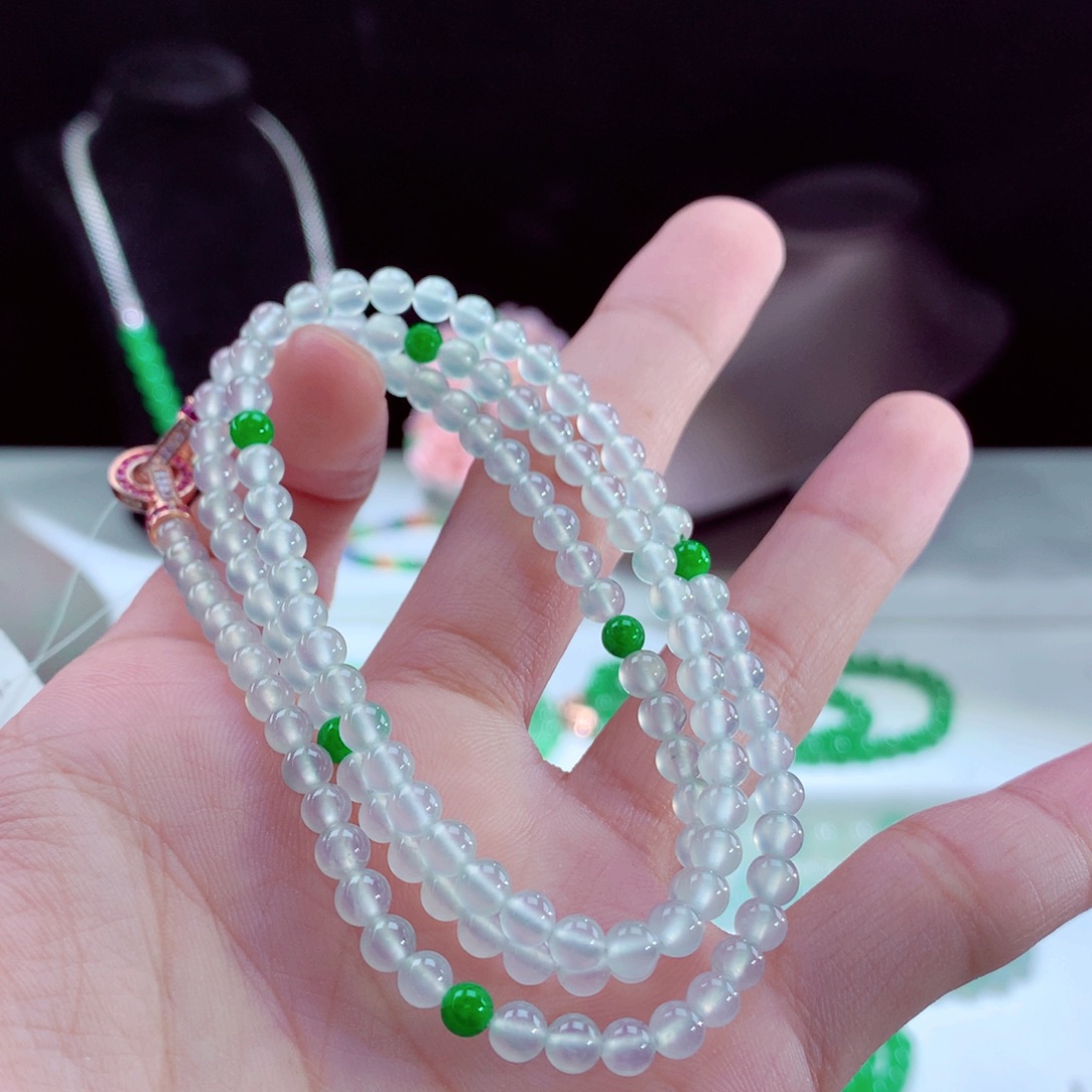 翡翠手链未镶嵌卡4.5mm