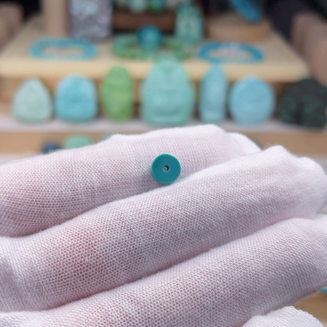 未镶嵌绿松石珠宝奇石6.3毫米