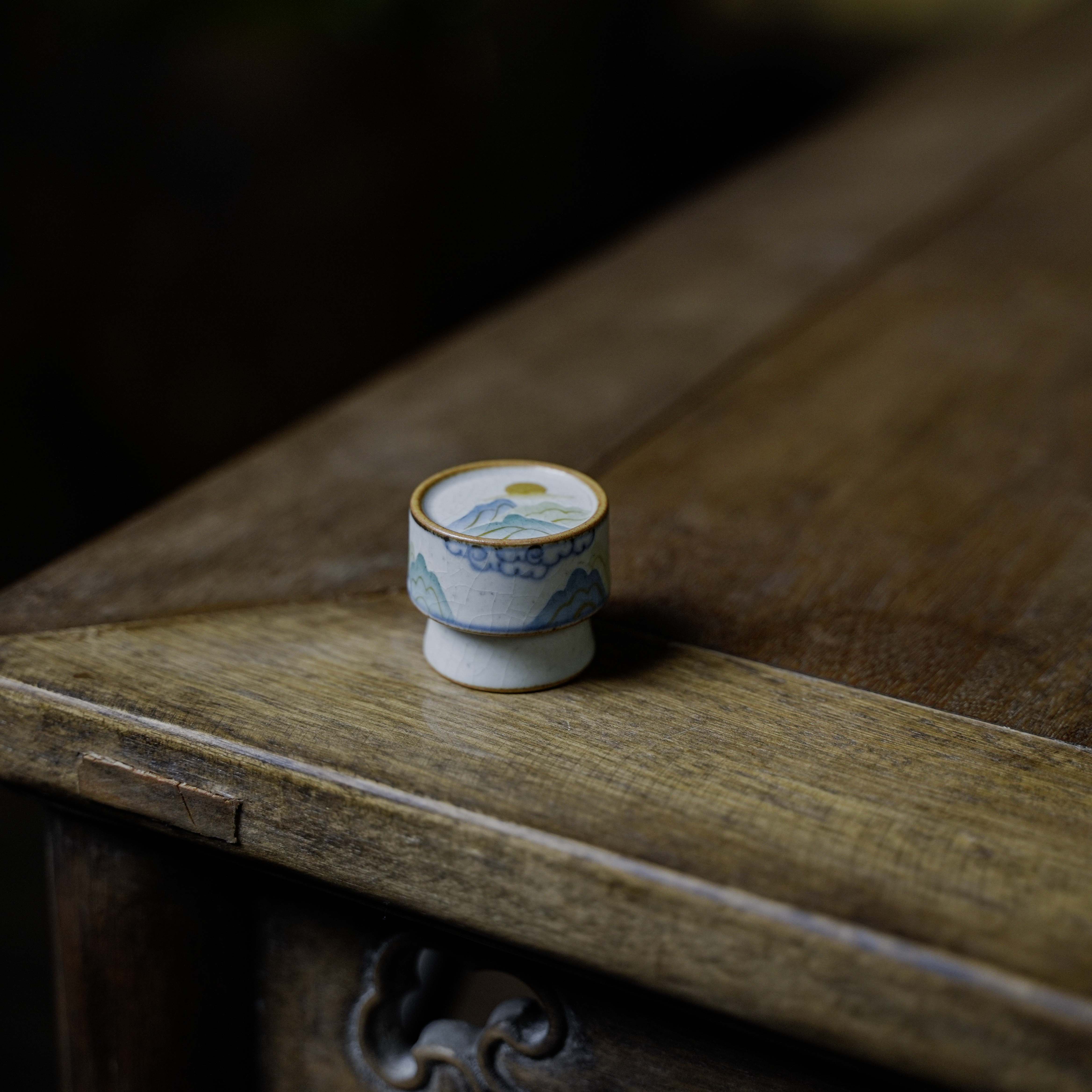 【遇见】青山祥云盖置朴云堂盖置茶具（朴盖置0032）