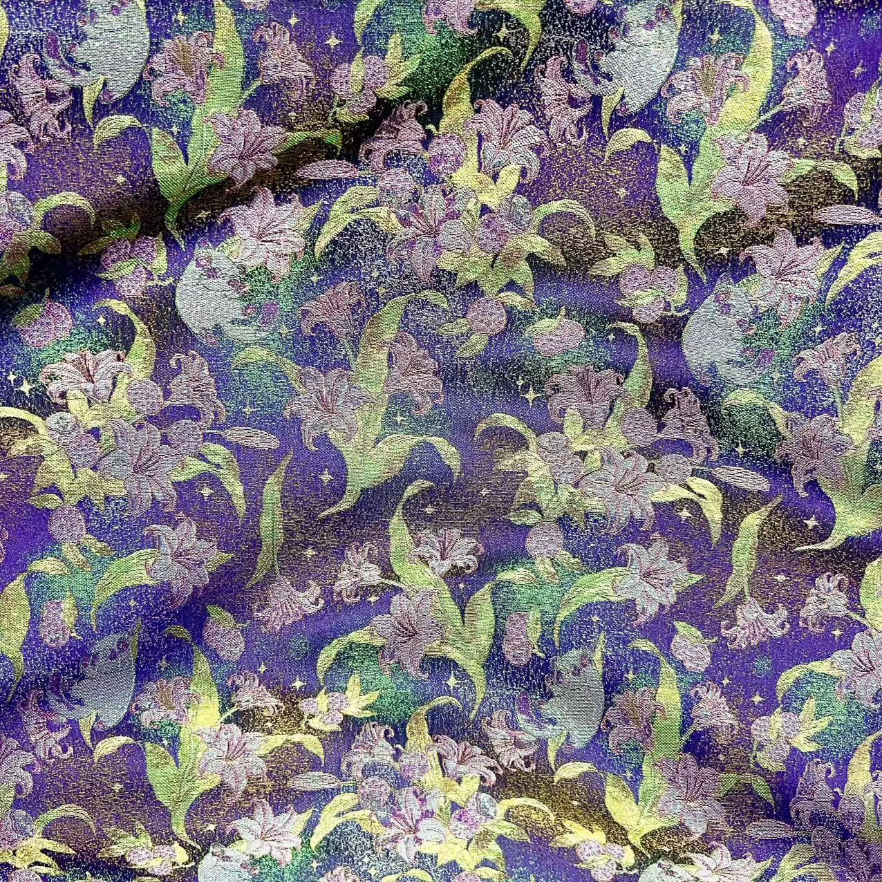 三月三布庄 宋锦面料【紫色-香引猫栖】国风新中式面料