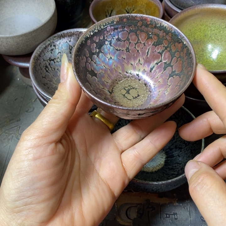 茶盏建阳建盏微瑕油滴