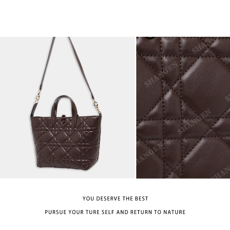 【尚恩CC】QYX-6106-咖啡色-轻奢时尚百搭新款女包