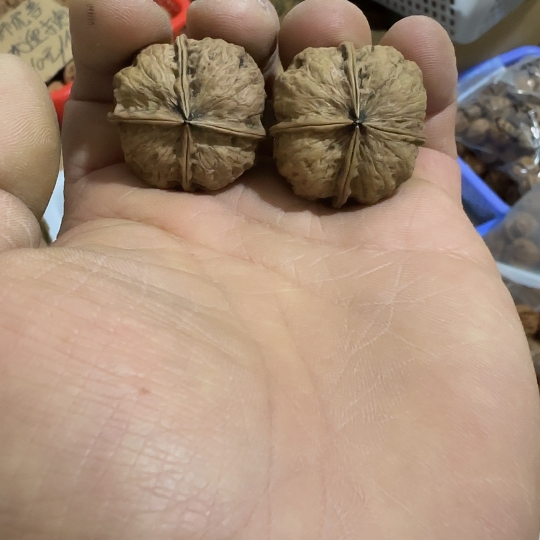 云***把件文玩核桃30云铁四棱