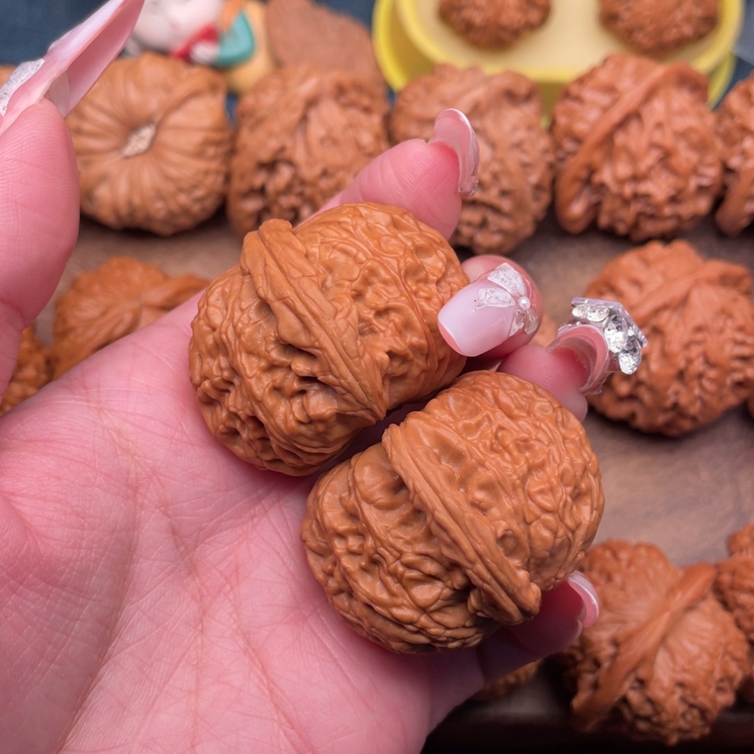 文玩核桃把件全品球白38