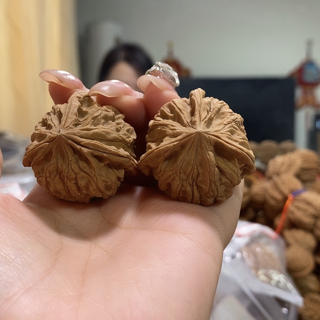 把件文玩核桃36玉玺三棱练手对