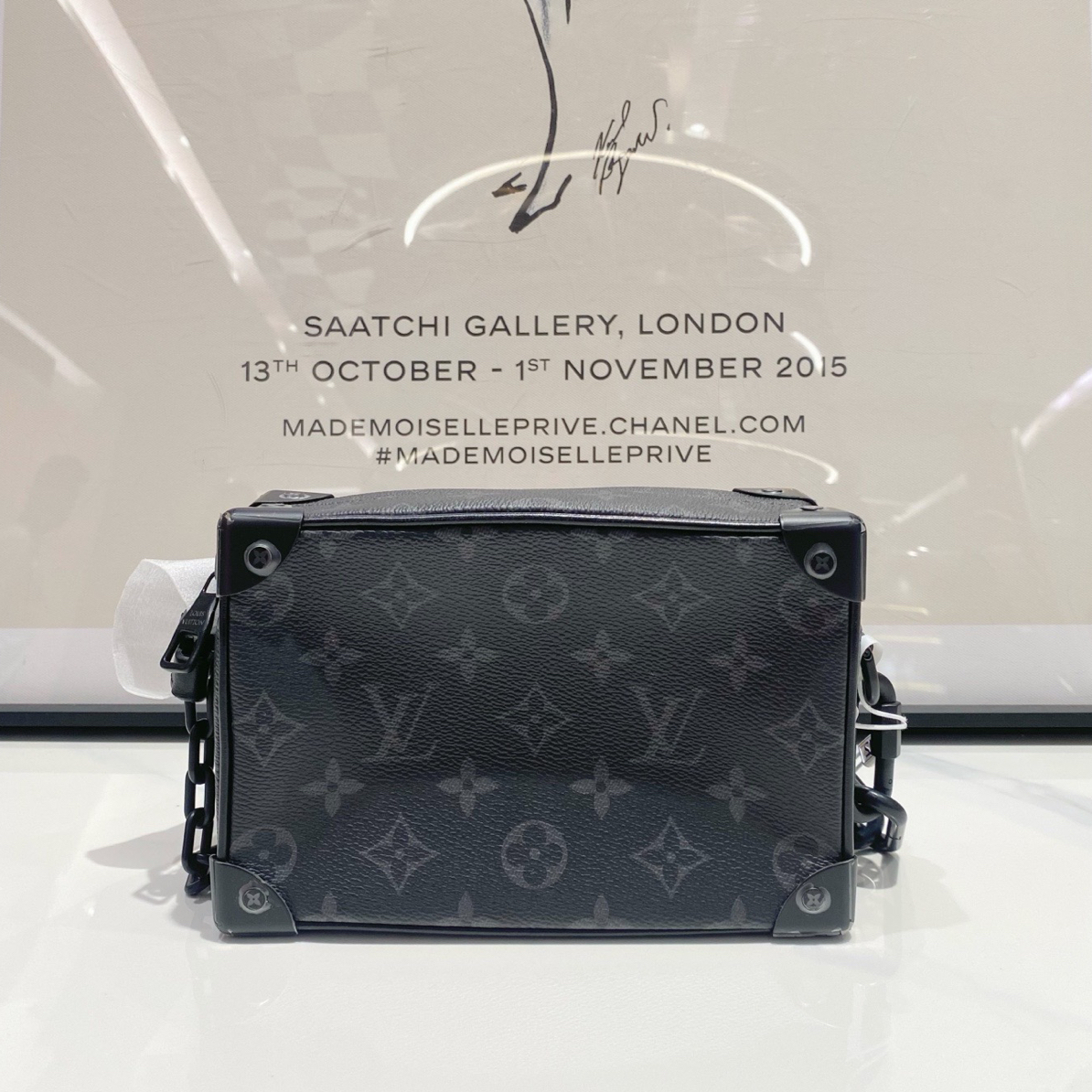 未使用 LouisVuitton/路易威登 lv 黑盒子 单肩斜挎包（14080）