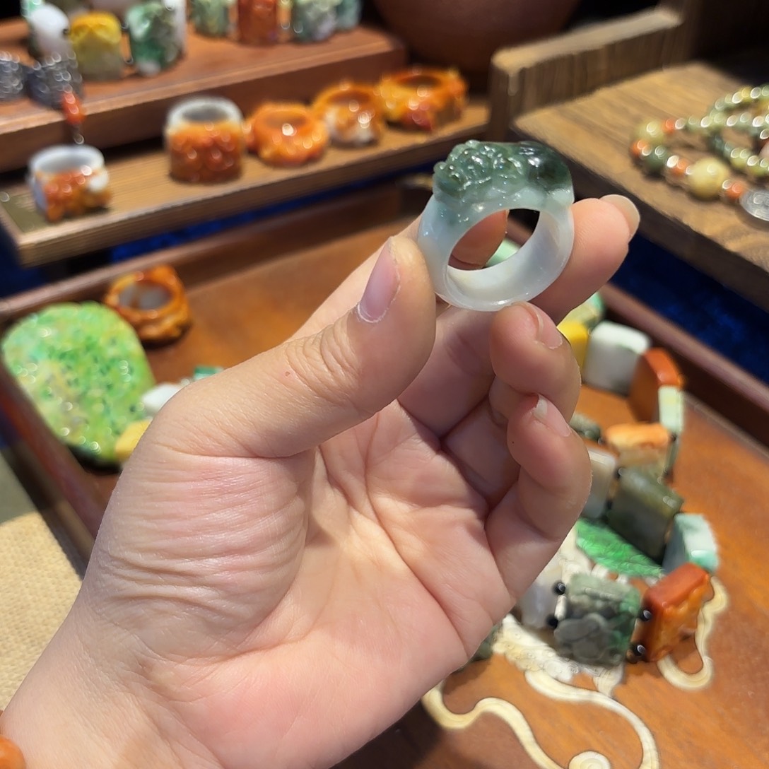 翡翠戒指未镶嵌原创